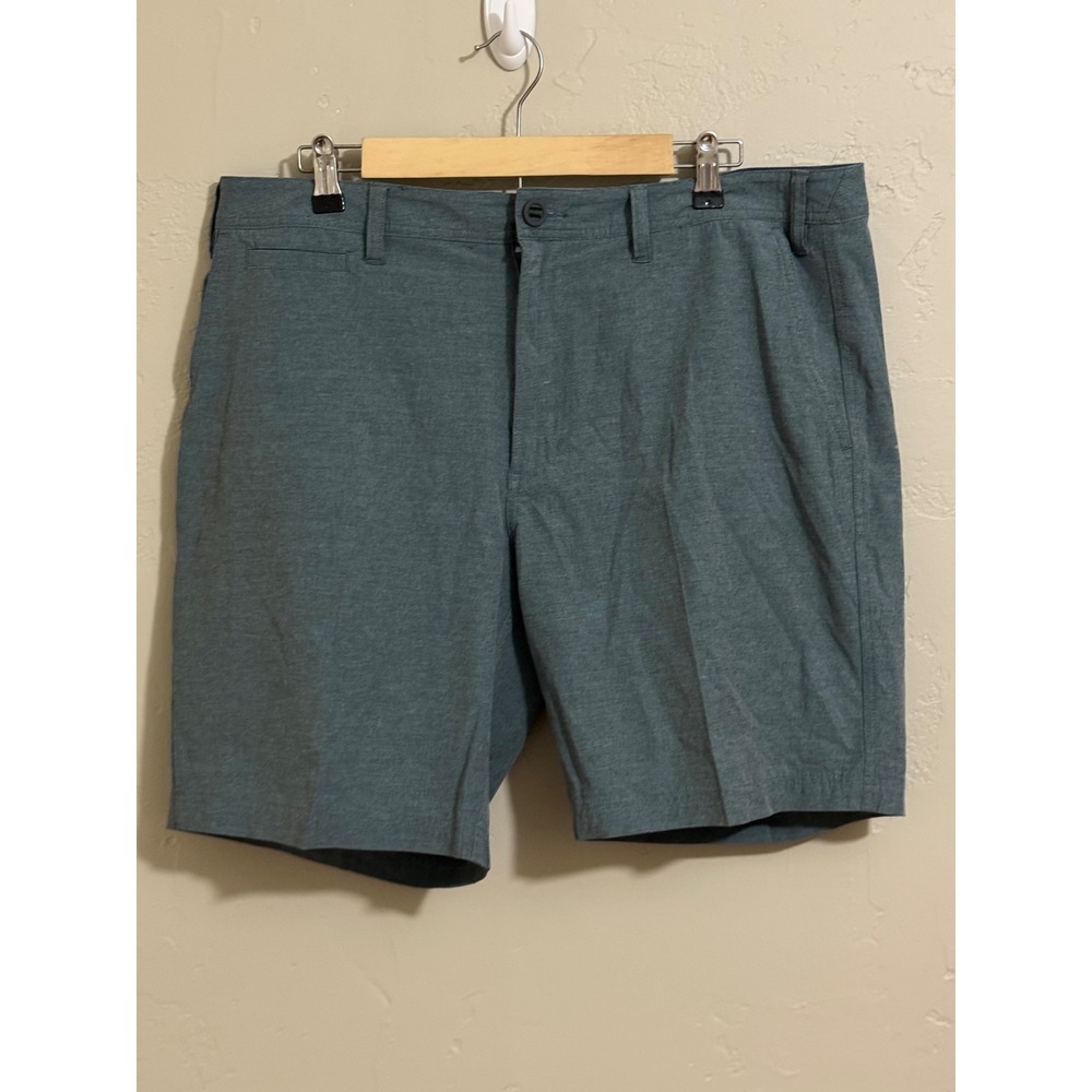 Orvis Shorts Mens Size 36 - Blue Grey / Sage - Flat Front Chino Shorts